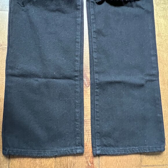 S.O.N.G. Women's 90s Boyfriend Low Rise Distressed Black Demin Jean, Size 5/27 - Picture 11 of 12